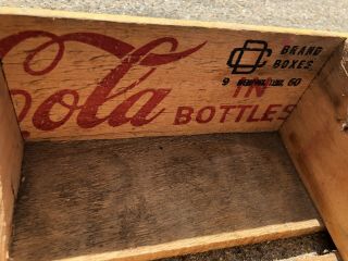 Vintage Circa Coca Cola 24 Bottle Wooden Crate Box Yellow 7