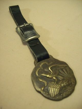 1890 ' s STATE SOVEREIGNTY NATIONAL UNION PATRIOTIC 1812 - 64 ADVERTISING WATCH FOB 3