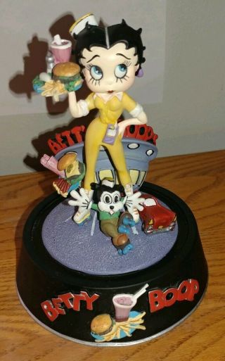 Betty Boop The Boop Oop - A - Doop Diner 1995 Hand Painted Limited Edition Figurine