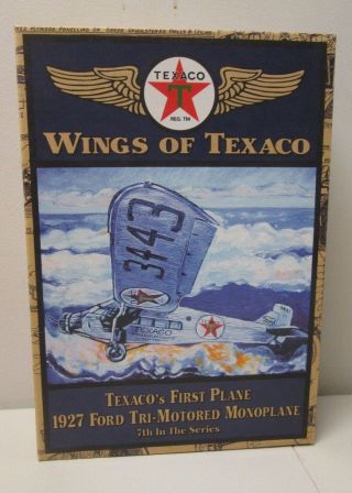 Wings Of Texaco 1927 Ford Tri - Motored Monoplane Coin Bank Ertl Mib Texaco 