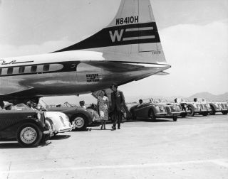 Herb Shriner/jaguar/western Air/las Vegas Vintage 8 X 10 Publicity/ad Photo
