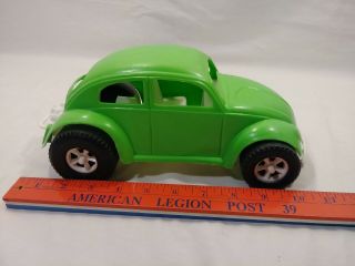 Rare Htf Vintage Toy Car Vw Plastic Gay Toys Inc Usa Volkswagen Bug Green 688