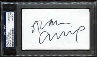 Alan Cumming Actor Signed Index Card Psa Dna Certified Authentic Autograph Auto