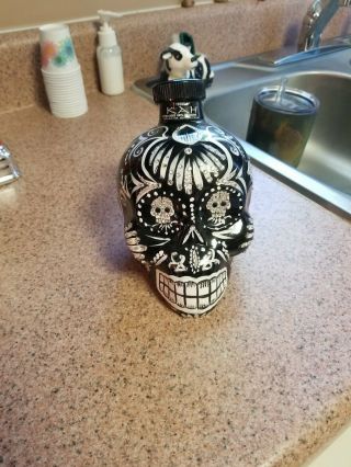 Perfect Kah Tequila Hand Painted With Rhinestones Day Of The Dead Bottle 750ml