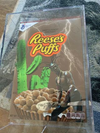 Travis Scott X Reese’s Puffs Cereal In Hand Online Ship Asap