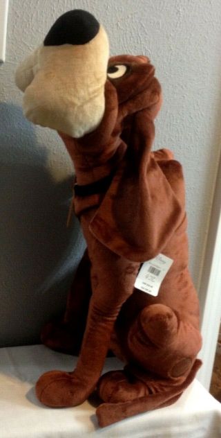 Disney Trusty The Bloodhound Lady & The Tramp Stuffed Dog Large 21 With Tags