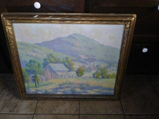 Listed California Artist / Lindsey / Oil Landscape painting / 24 X 29 2