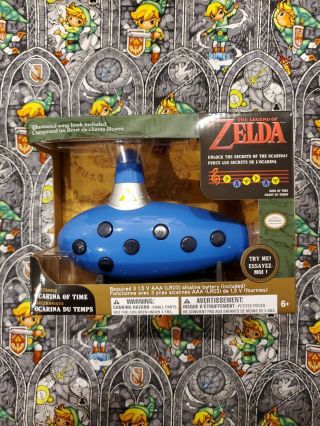 The Legend Of Zelda Electronic Ocarina Of Time Instrument & Song Book