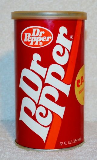 Vintage Dr Pepper T Shirt In A Soda Can Bank Promotional Prize Never Opened