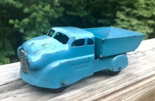 Vintage Wyandotte Pressed Steel Dump Truck Antique Metal Truck Metal Toy 3