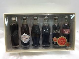 Evolution Of The Coca - Cola Contour Bottle 100th Anniversary Miniature Bottles