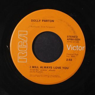 DOLLY PARTON: I Will Always Love You / Lonely Comin ' Down 45 Country 2