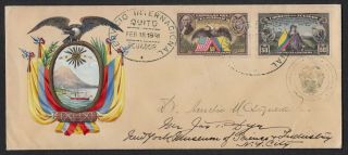 C61 & 370 On Special 1938 Size 10 Cover Signed By Pres Don Aurelio Mosquera N.