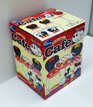 Miniatures Disney Mickey & Minnie Cafe Table & Chair Set - Re - Ment ^_^