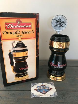 2002 Anheuser Busch Budweiser Beer Stein Draught Tower Stein Ii; Cs542
