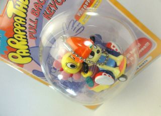 PARAPPA THE RAPPER & SUNNY Pull Back Car Key Chain SONY JAPAN 3