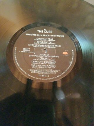 THE CURE - STANDING ON A BEACH THE SINGLES - Vinyl is,  cover near Lp 6