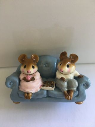 Wee Forest Folk M - 134 First Date (blue Couch) Retired