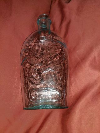 Union Clasped Hands Eagle Pint 1860s Whiskey Flask Hinge Mold.