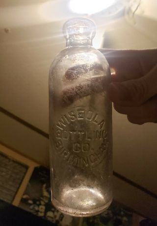 Rare Wiseola Hutch Hutchinson Bottle From Birmingham,  Ala Alabama