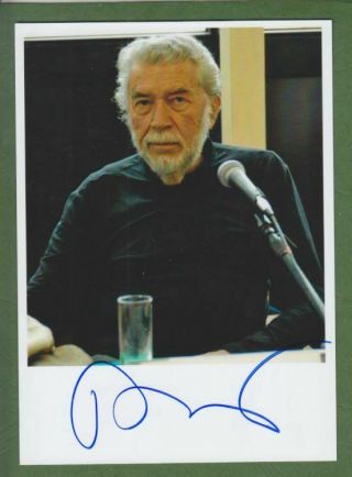 Alain Robbe - Grillet In Person Signed Glossy Photo 5 X 7 Inch,  13 X 18 Cm
