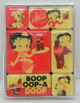 Coca Cola Betty Boop Magnet Set Of 6