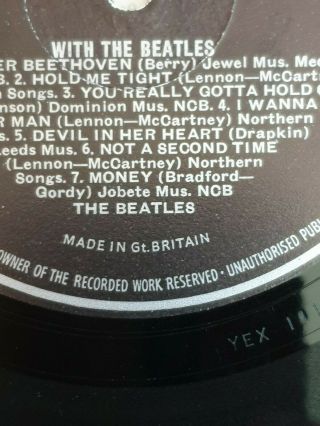 The Beatles - With The Beatles - Uk Stereo Pressing - " Jobete " Label - Stunning