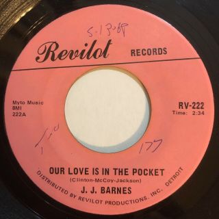 J.  J.  Barnes Our Love Is In The Pocket Revilot Rare Northern Soul 45 Listen
