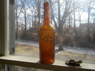 Roth & Co San Francisco 25 Oz Hand Blown Pre Pro Whiskey Cylinder Bottle