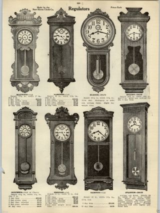 1914 Paper Ad Haven Seth Thomas Regulator Clock Clocks 64 " 51 "