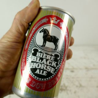 ALUMINUM BLACK HORSE DOW ALE BIERE CAN CANADA Beer PULL TAB vtg 5