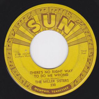 Sun 230 Orig Country Bopper 45 - Miller Sisters - There 