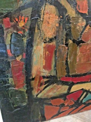 IRVING AMEN (1918 - 2011) Girl with Book IMPASTO OIL PAINTING LISTED SIGNED 6