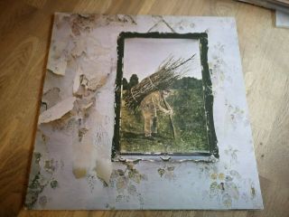 Led Zeppelin LP 4 Zofo UK Atlantic plum press A3 B4 DOUBLE STICKERED 2