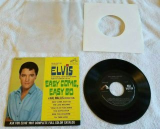 Epa - 4387 Elvis Presley / Easy Come,  Easy Go / The Love Machine
