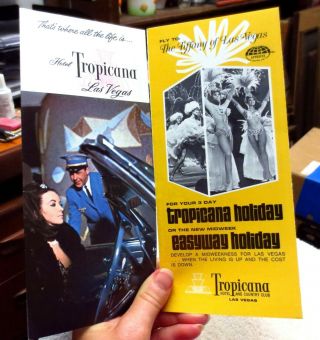 2 Vintage 1960s Tropicana Hotel Casino Brochures Las Vegas Nevada Folies Bergere