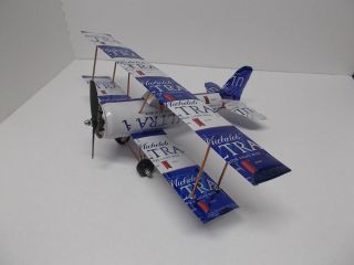 Beer Can Aluminum Handcrafted Airplane/michelob Ultra (bi - Plane)