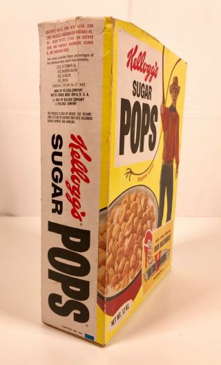 Vintage Kellogg ' s Sugar Pops Cereal Box Hanna Barbera Dick Dastardly Premium 3