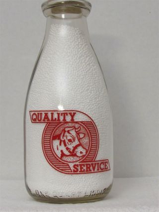 SRPQ Milk Bottle Batchelder Dairy Products Manchester NH HILLSBOROUGH COUNTY ' 47 2