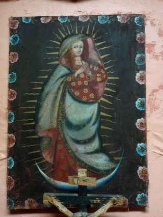 Early 18th Century Spanish Oil Painting - Mary Magdalene,  from Arizona Territory 8