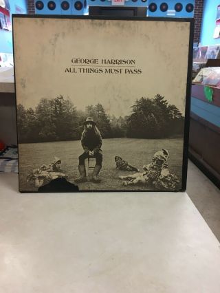 George Harrison All Things Must Pass 3 Lp Og W - Poster