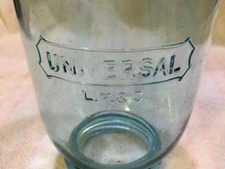 Quart Jar Universal L.  F.  & C.  Landers Frary & Clark Coffee Grinder Ball Blue