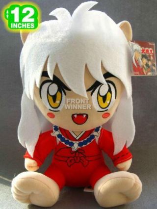 Rare 12 " Inuyasha Plush Stuffed Doll Inpl9535