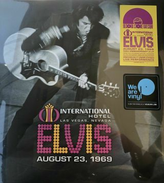 Elvis Presley Live At The International Hotel 1969 Lp Rsd 2019