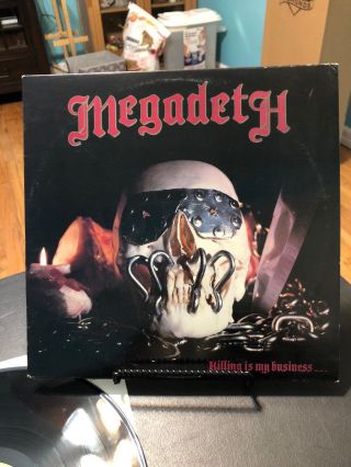 Megadeth Killing Is My Business 1st Press Combat 1985 Mx8015 Green Label Record