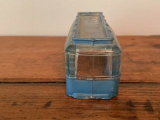 GREYHOUND BUS GLASS CANDY CONTAINER PAINT 4