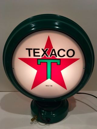 Texaco Lighted Mini Gas Pump Globe Sign