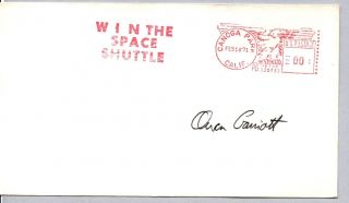 Skylab Astronaut Owen Garriott Signed Space Cover 2/16/71 Win In Space Shuttle