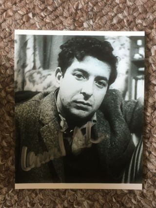Leonard Cohen Hand Signed Autograph Photo - Singer & Musician