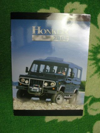 Rare Tarpan Honker 2000 Car Brochure Prospekt